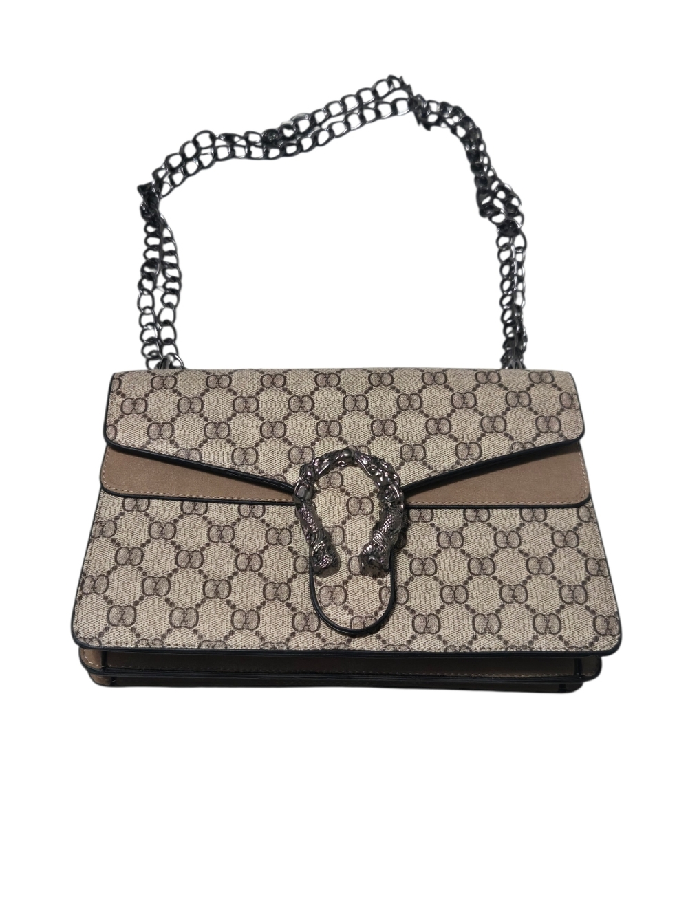 ZUOBAOYOUDAI Monogram Chain Strap Shoulder Bag